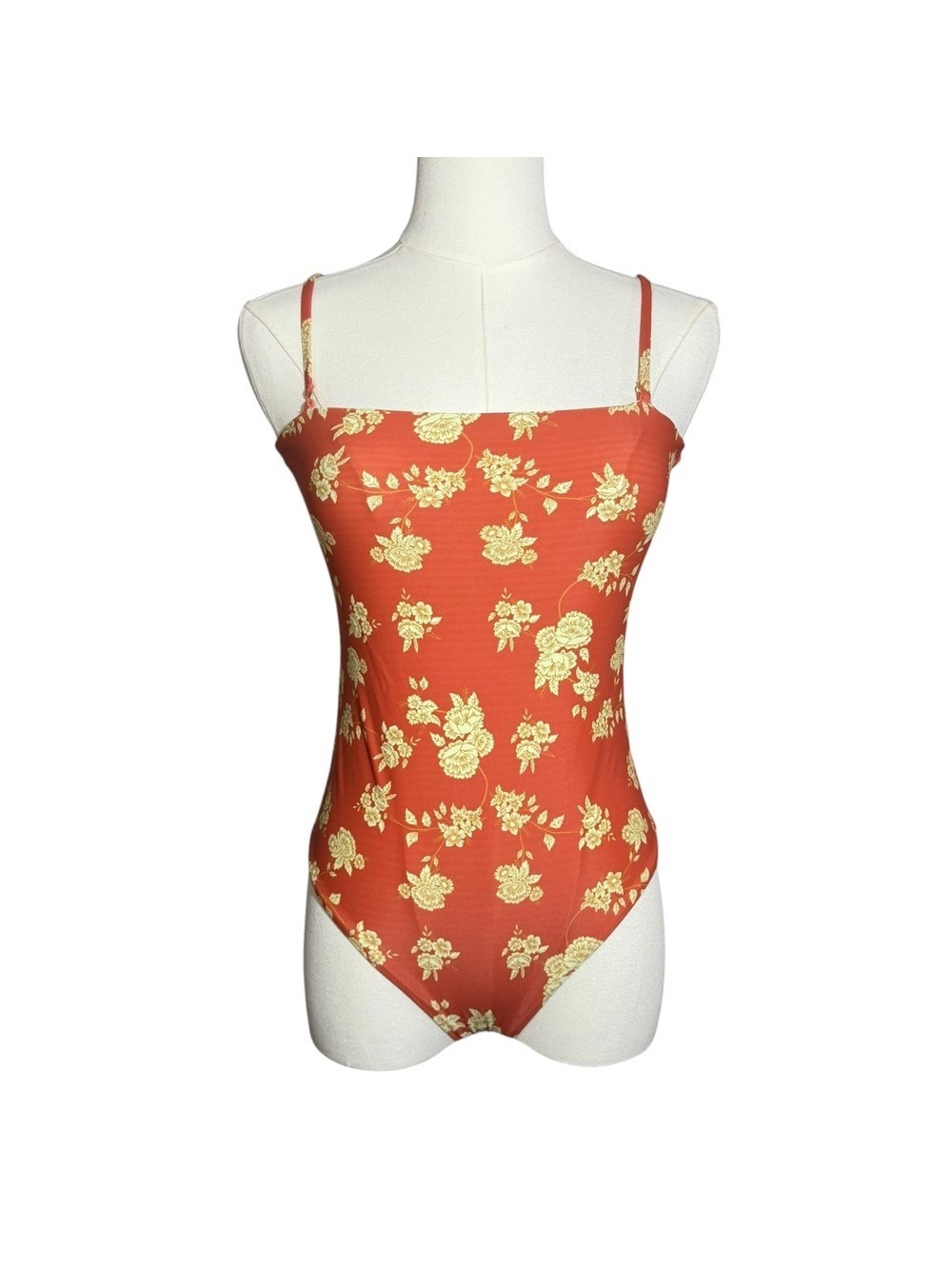 NWT Rove May Floral Red/S Heidi One Piece Swimsuit Size Small